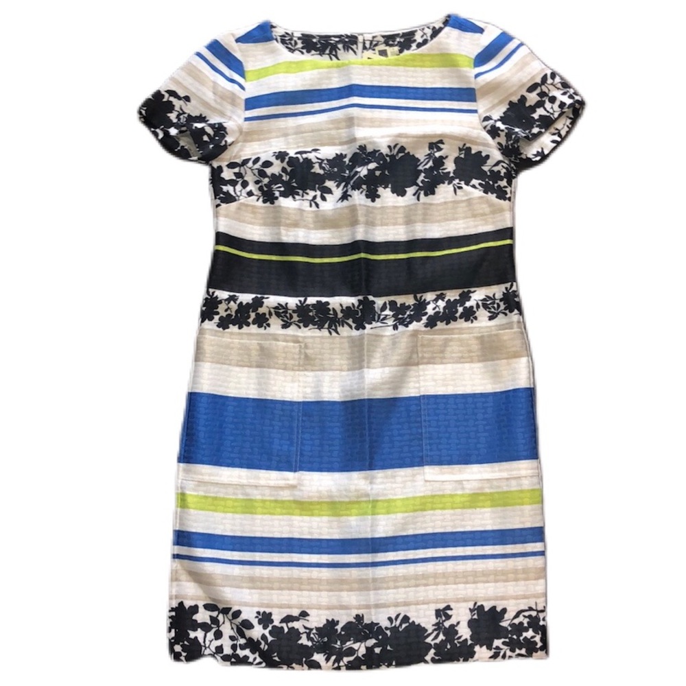 Julian Taylor New York Striped Short Sleeve Dress